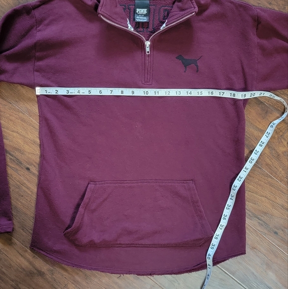 PINK by Victoria's Secret Women's Half Zip Pullover Comfy Sweatshirt Size Small - Picture 9 of 10